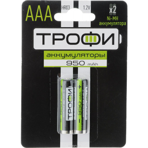 Аккумулятор-батарейка ТРОФИ HR03-2L 650mAh