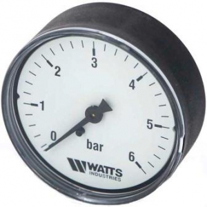 Манометр гориз. 50-1/4-6bar WATTS