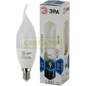 Лампа LED ЭРА BXS 9W E14