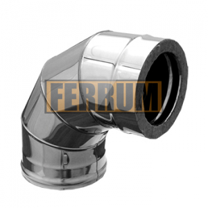 Колено-сэндвич 90гр d=115 х 200 439/0.8 Оцинк.