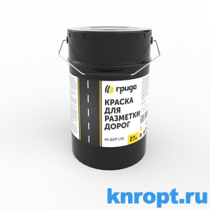 Краска АК-Дор 1.01 для разметки дорог желтая 27кг