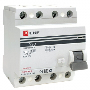 УЗО EKF 4Р 40А/30мА