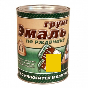 Эмаль-грунт 3в1 White Hause желтая 1,9кг