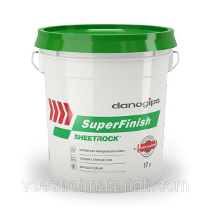 Шпатлевка "DANOGIPS SUPER FINISH" 10л/12кг