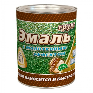 Эмаль-грунт 3в1 White Hause молот. 1,8кг серебро
