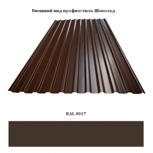 Лист С-8 2.0*1.2 коричневый