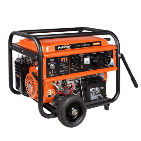 Генератор бенз. Patriot Max Power 6.5кВт 220в 25л стартер ручной/электростарт