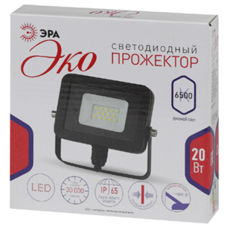 Прожектор ЭРА LPR 20-6500К 1800Лм SMD Eco Slim (126х87)