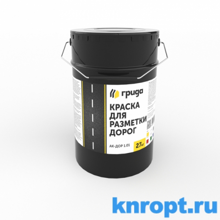 Краска АК-Дор 1.01 для разметки дорог желтая 27кг
