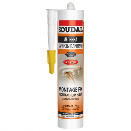 Клей монтажный Soudal "Монтаж Фикс"310мл.