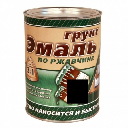 Эмаль-грунт 3в1 White Hause черная 1,9кг