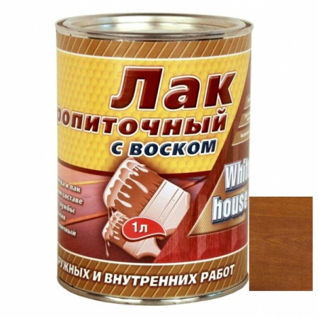 Лак пропиточный с воском White House 1л дуб