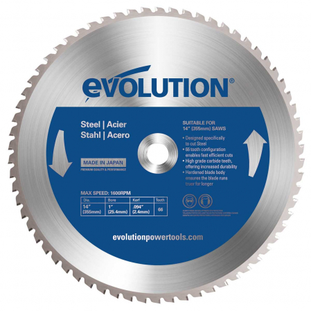 Диск по стали Evolution 355х2.4х25.4х66 (66TBLADE), шт