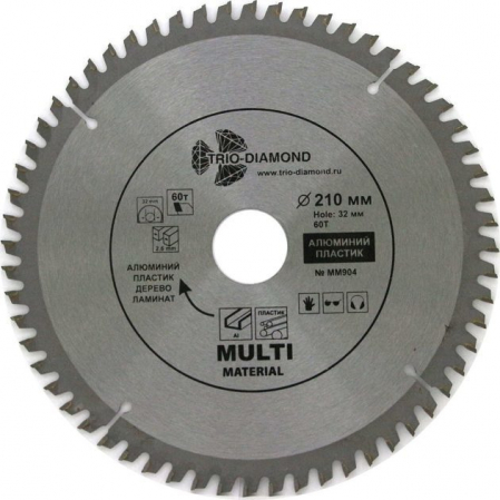 Диск пильный МУЛЬТИ 210х30/30 60Т ММ904
