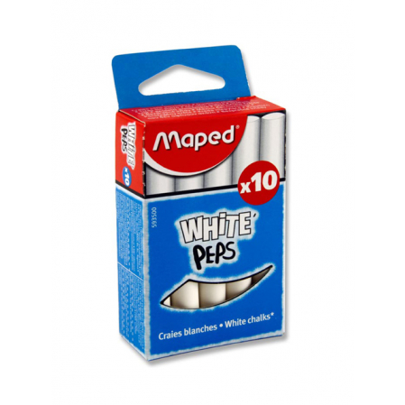 Мел белый набор 10шт.
