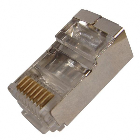 Джек 8Р8С (RG-45) CAT 5e (экран)