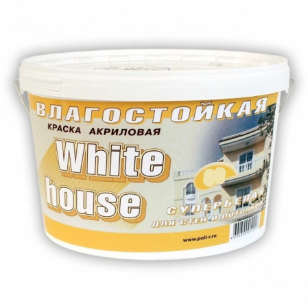 Краска в/д "White Hause" влагостойкая 7кг