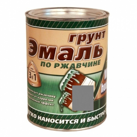 Эмаль-грунт 3в1 White Hause серая 1,9кг