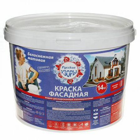 Краска в/д Русские узоры фасадная 7кг