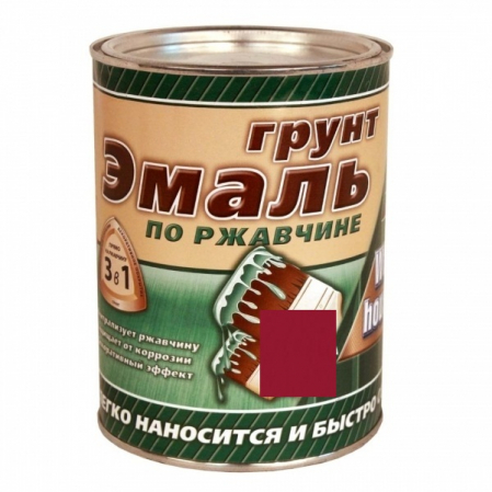 Эмаль-грунт 3в1 White Hause вишневый 1,9кг